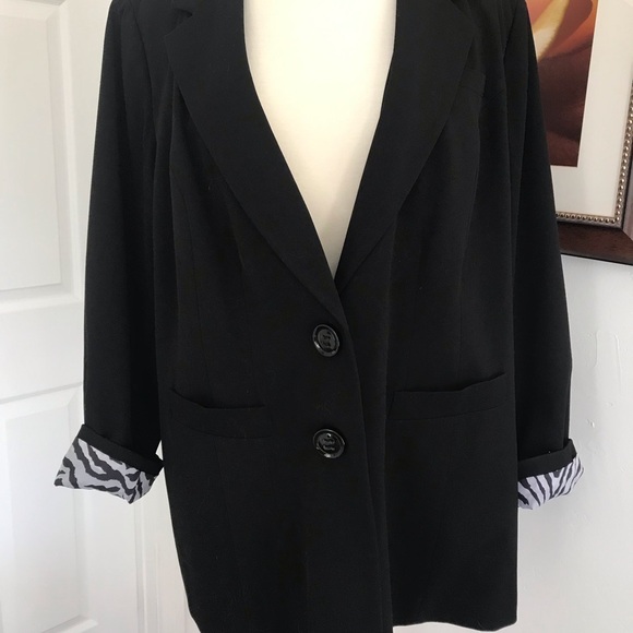 Zebra Lined Blazer - Picture 1 of 4
